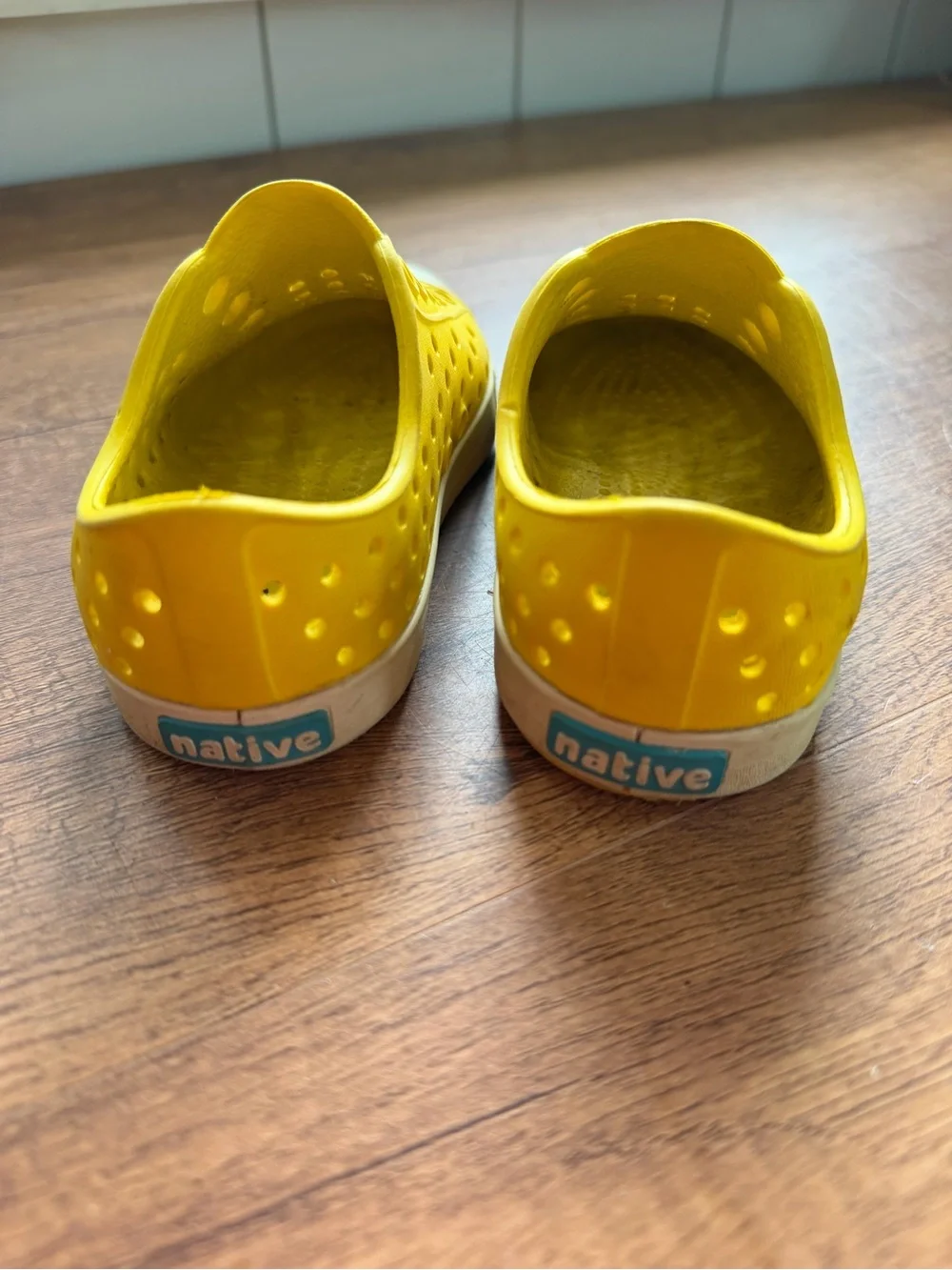 Native Kids Slip-On Water Shoes in Bright Yellow